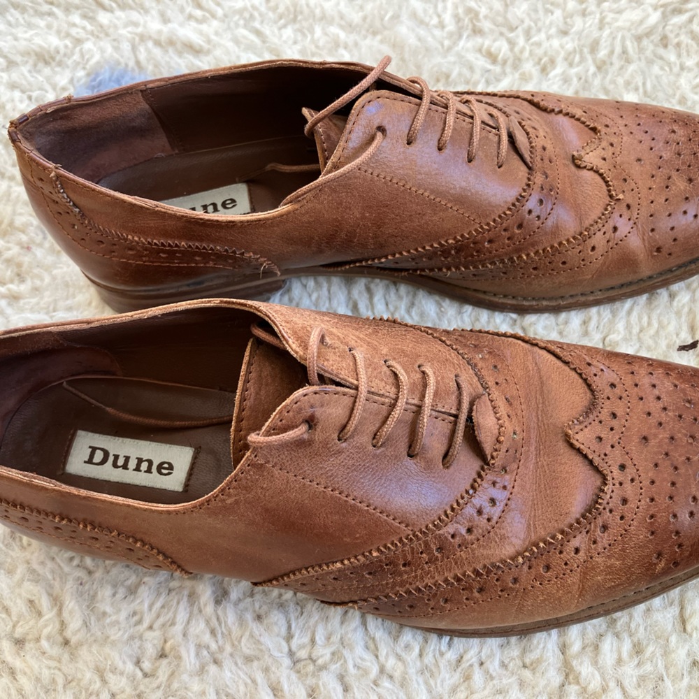 Dune London- Brown Leather Brogues